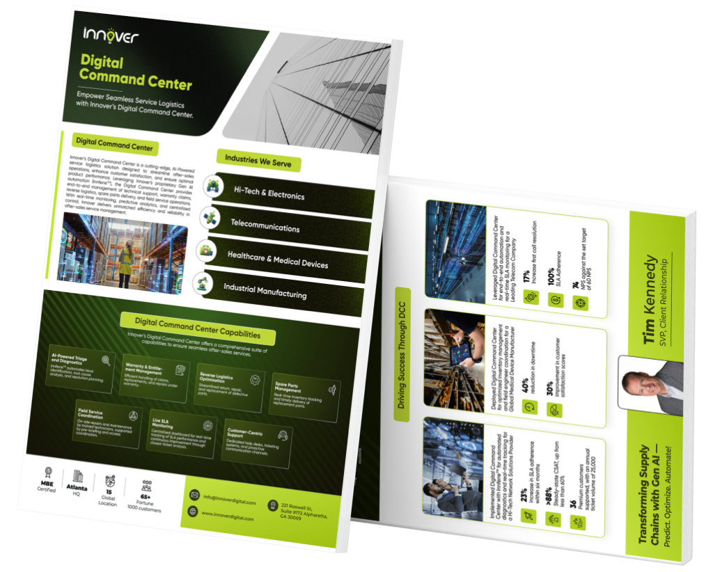 Digital Command Center | Download the brochure! | AI-powered Service Logistics Solution