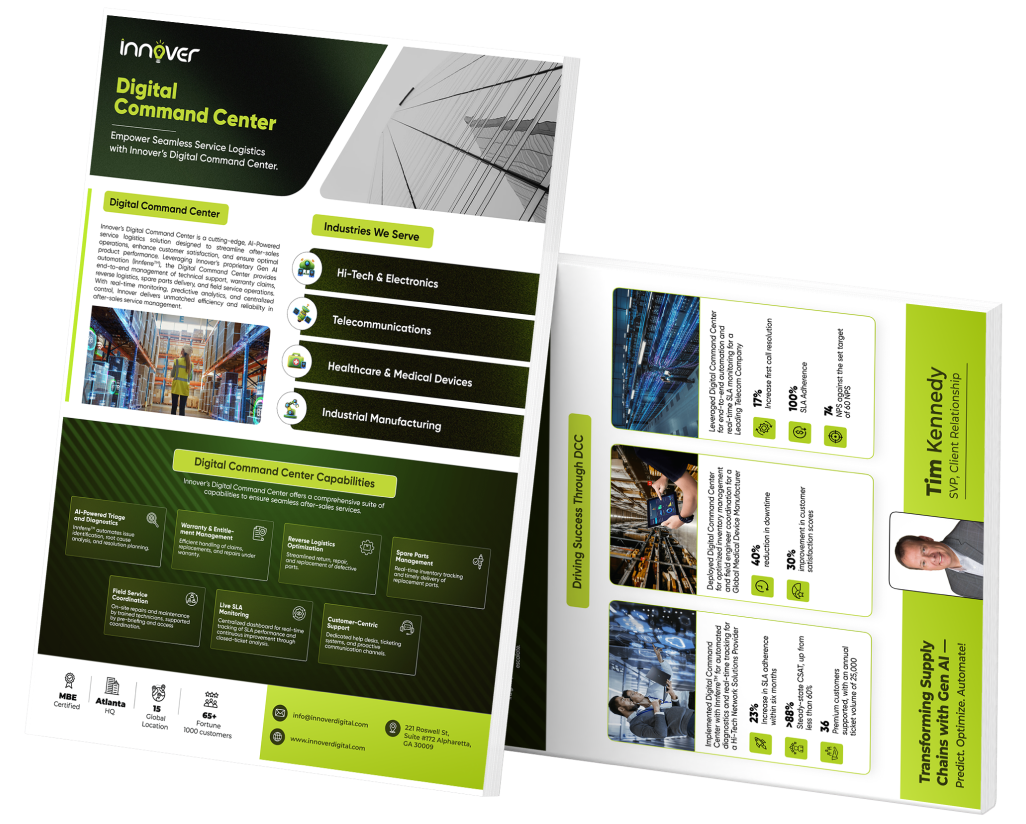 Digital Command Center | Download the brochure! | AI-powered Service Logistics Solution